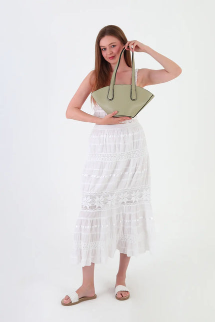 Rossi Askılı Omuz Çantası Mint Yeşili