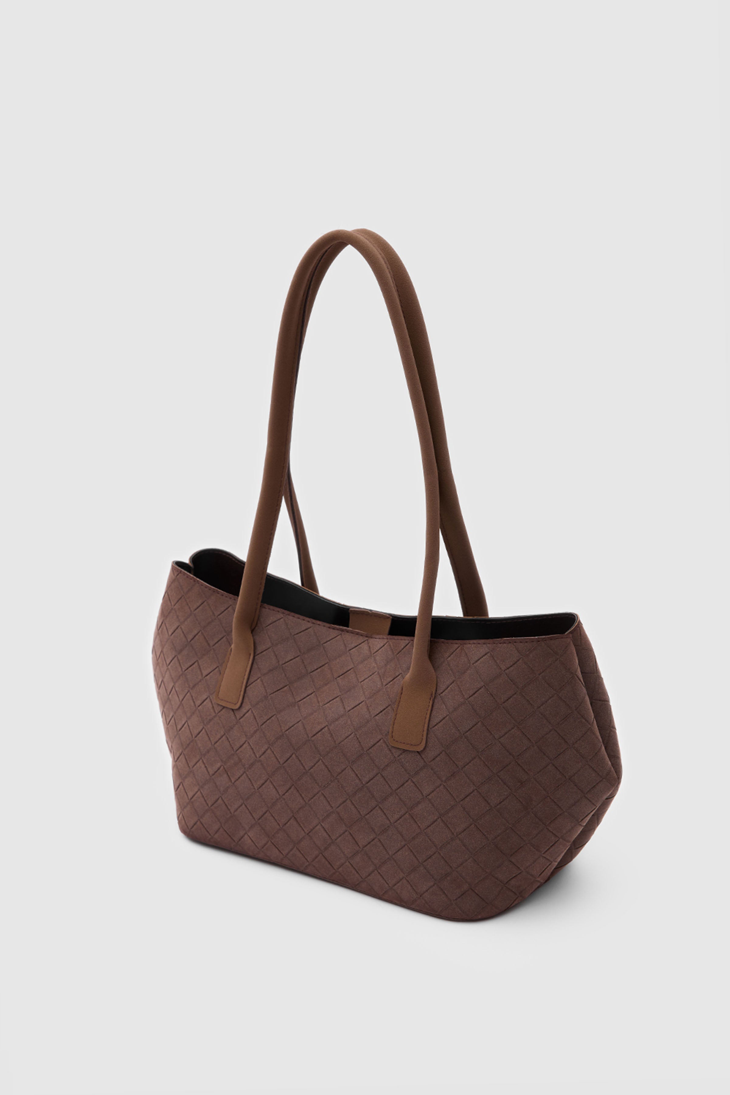 Mona Süet Shopper Omuz Çantası Kahve