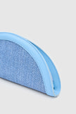 Venice Hasır Clutch Çanta Mavi