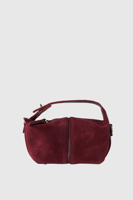 Amore Gerçek Deri El Çantası Bordo