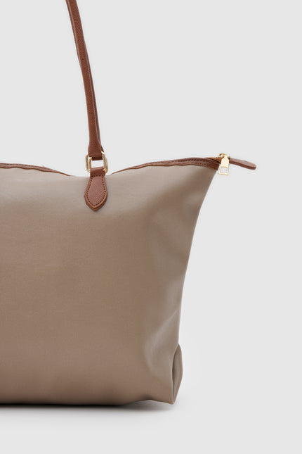 Lenny Kadın Askılı Omuz Çantası - Shopper Çanta Krem
