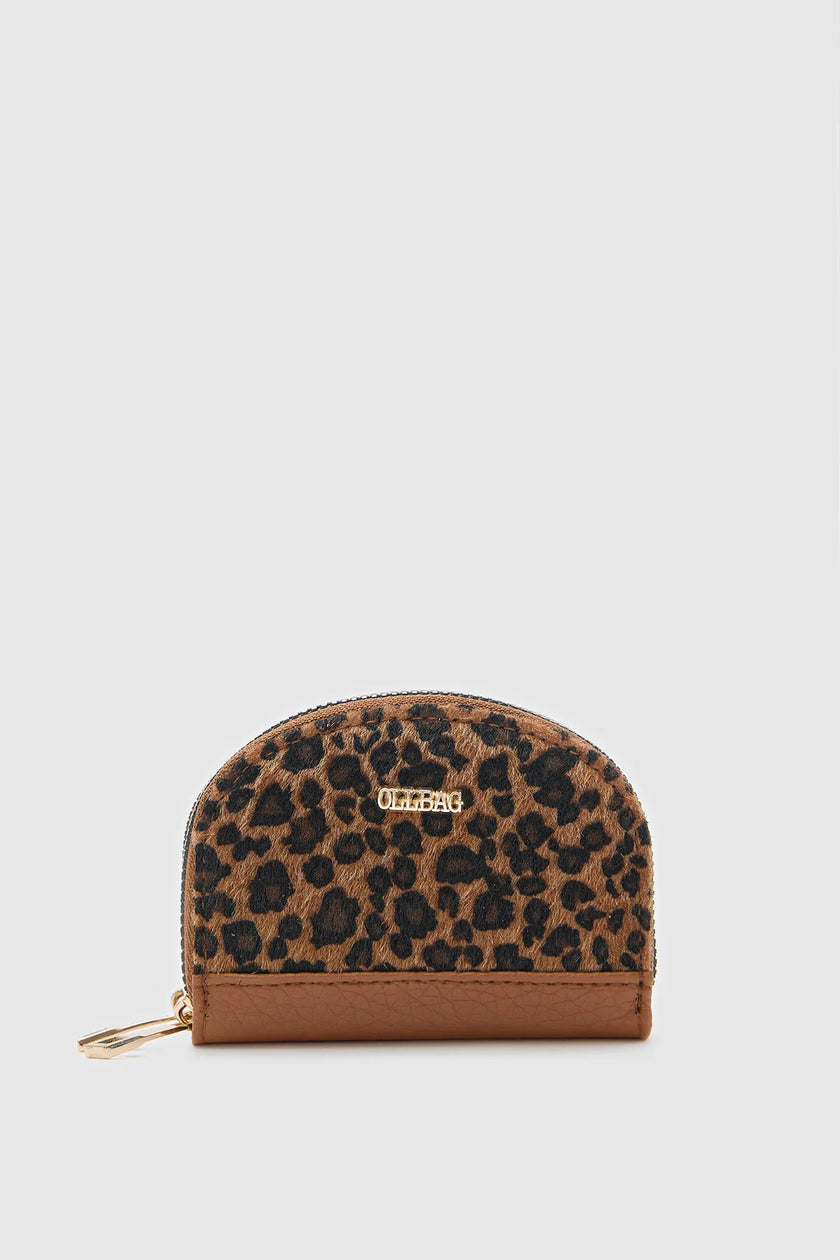 Arodes Leopar Desen Çanta Cüzdan