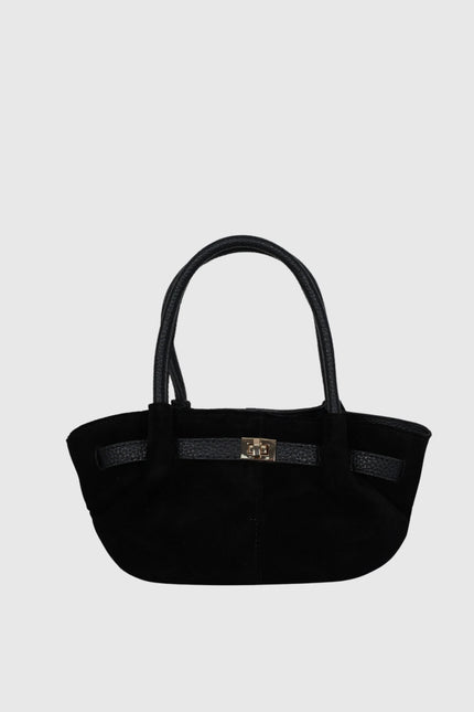 Bianca Deri El çantası Siyah