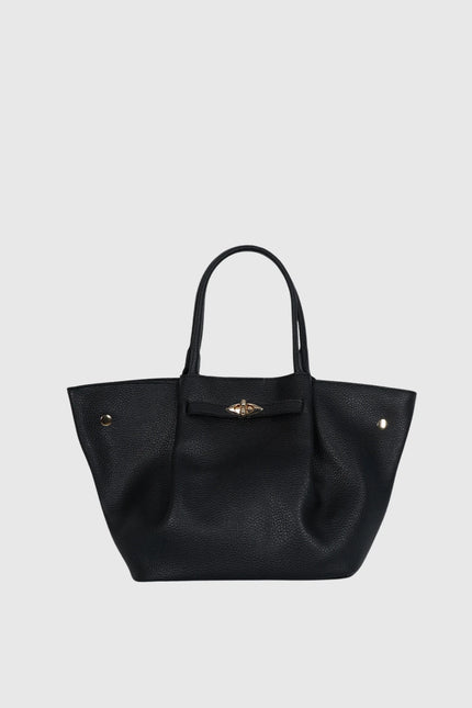 Venezia - Deri El ve Omuz Çantası Siyah