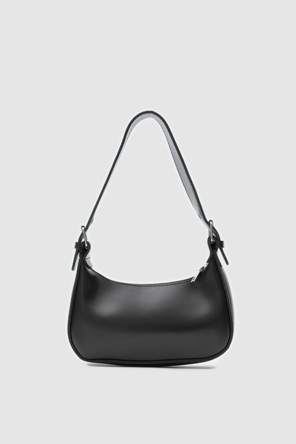 Rivo Oval Baget Çanta Siyah