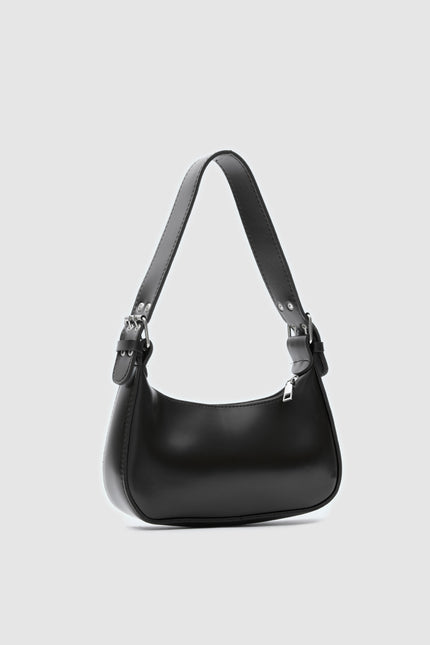 Rivo Oval Baget Çanta Siyah