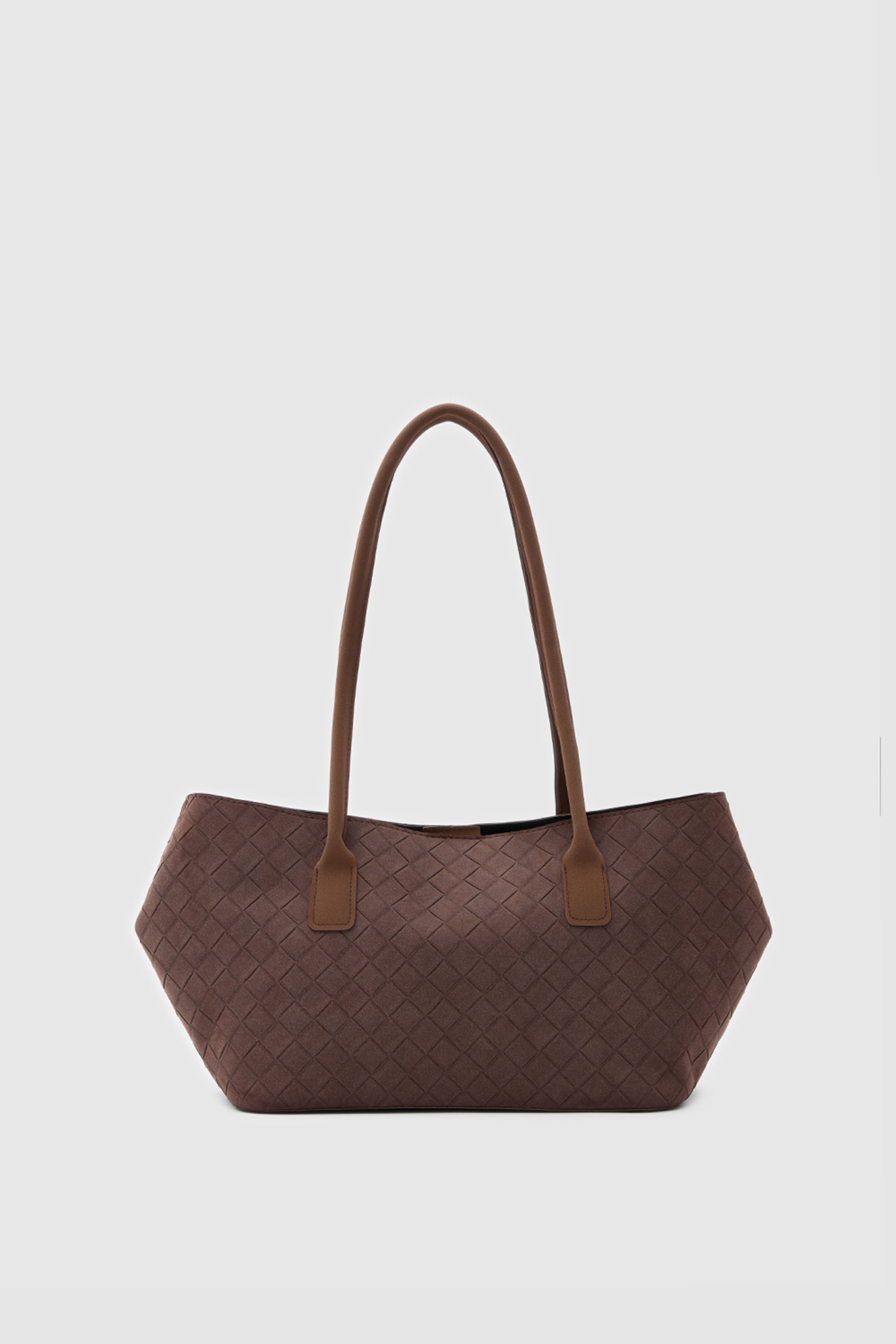 Mona Süet Shopper Omuz Çantası Kahve