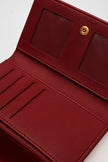 Lotus Ponpon Detaylı Yumuşak Cüzdan Bordo